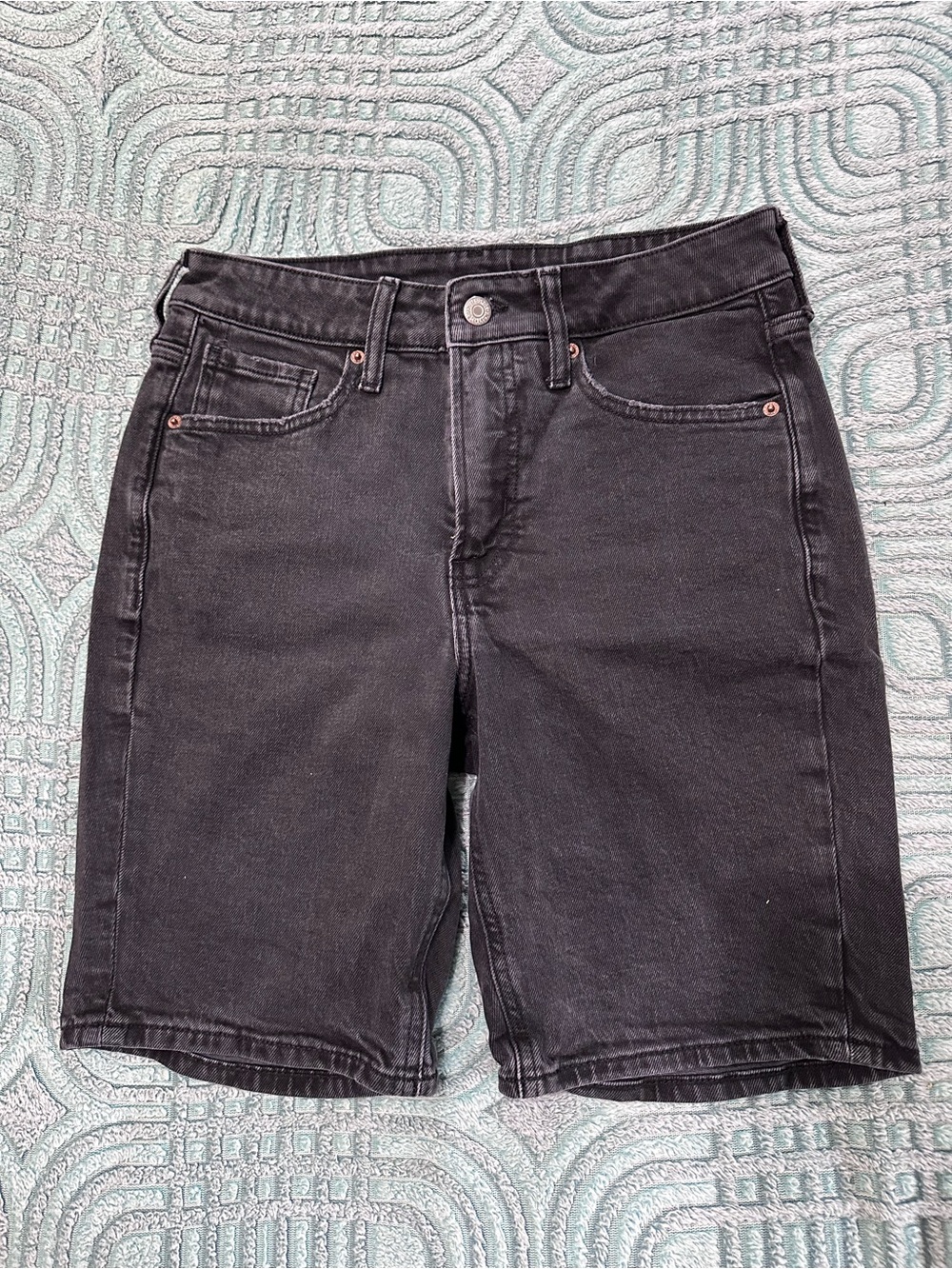 Women’s Dark Grey Denim Shorts